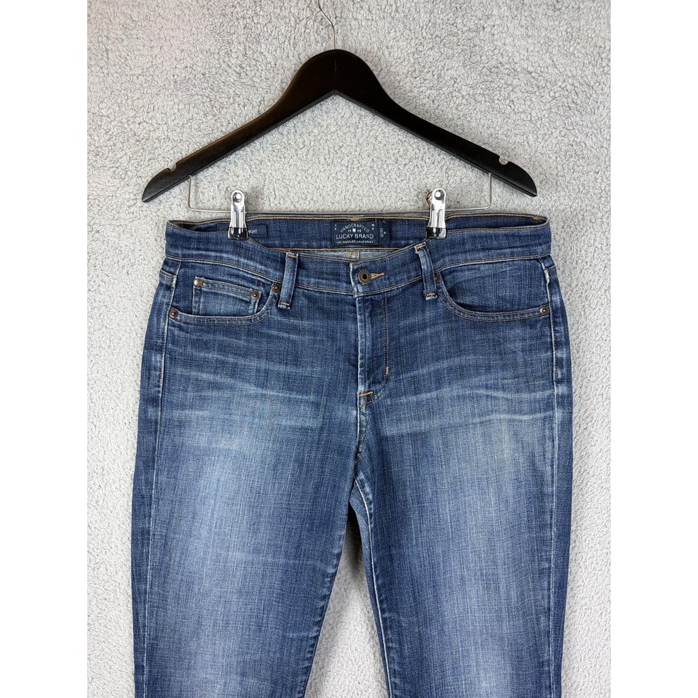 Lucky Brand Jeans Womens 12/31 Blue Sweet Straight Mid Rise Stretch Denim